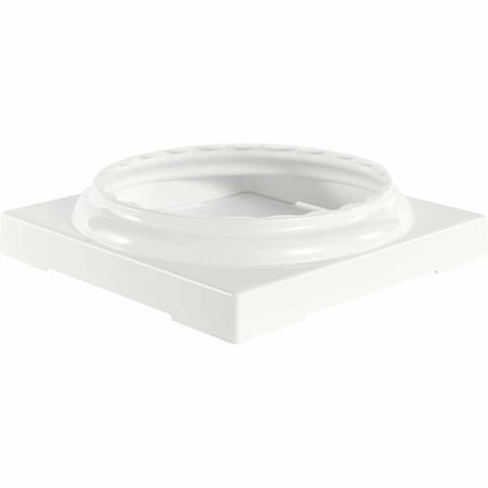 Ekena Millwork Standard Capital & Base for 10" Endura-Aluminum Fluted Round Columns, Primed (Paintable) EA10RSANSPTU
